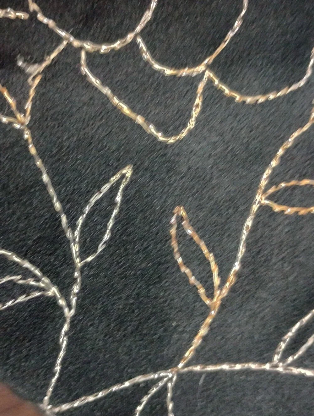 Vintage 90s Rampage Silver Floral Embroidered Mini Skirt Whimsigoth Witchy